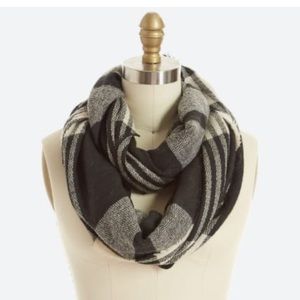 Look by M Sammy plaid infinity scarf